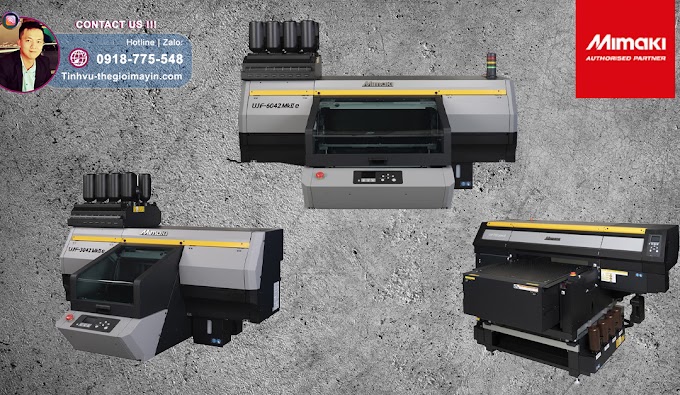 Bốn mẫu máy in uv khổ nhỏ MIMAKI ra mắt mới 2021
