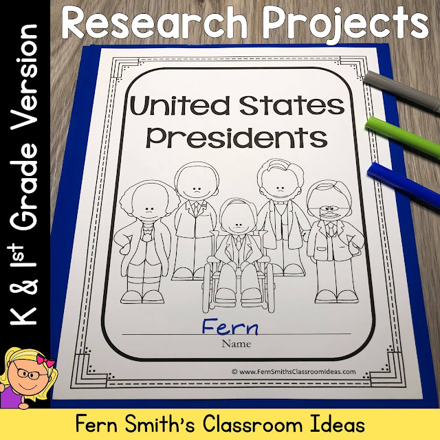 Click Here to Get This United States Presidents Class Project for Kindergarten and 1st Grade