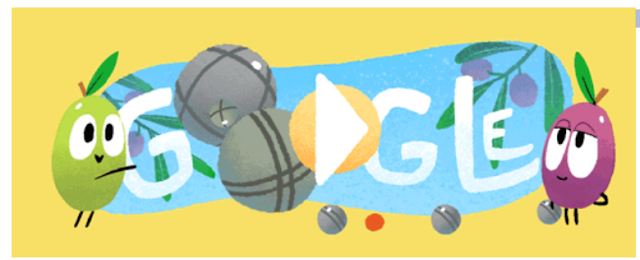 What is on today's google home page - PCelebrating Pétanque