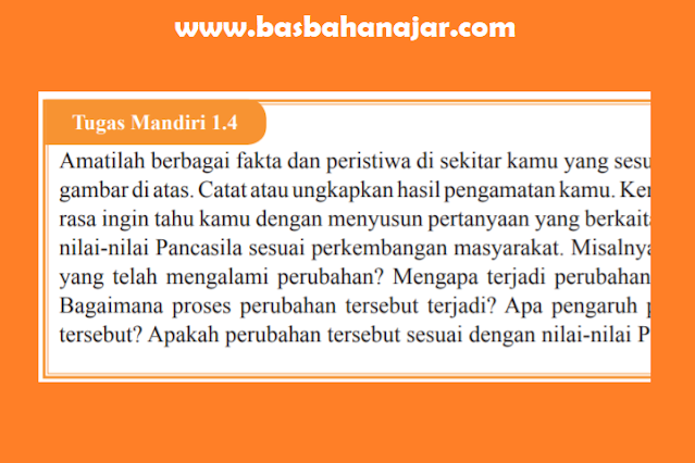 Jawaban PKN Kelas 9 Halaman 20 Tugas Mandiri 1.4