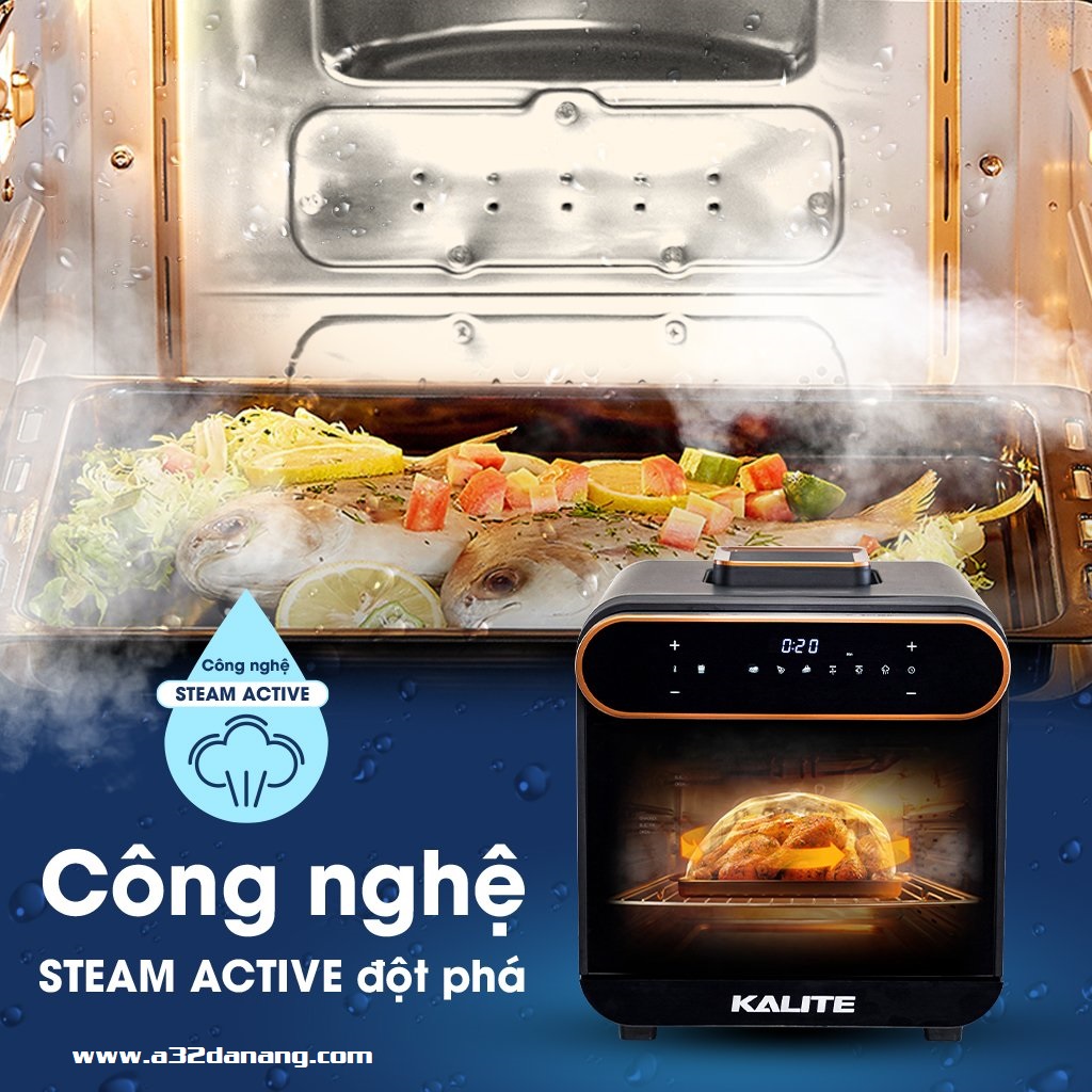 Nồi Chiên Hơi Nước Kalite Steam Pro công nghệ steam active đột phá