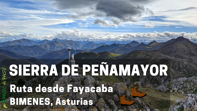 Peñamayor, buzón de cima con botella de sidra