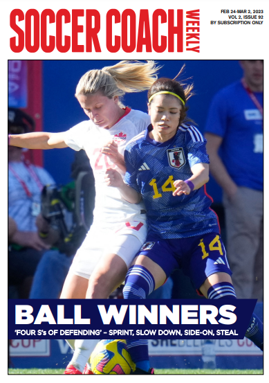 Soccer Coach Weekly : BALL WINNERS ‘FOUR S’s OF DEFENDING’ – SPRINT, SLOW DOWN, SIDE-ON, STEAL