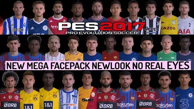 PES 2017 MEGA Facepack v9 Season 2021-2022
