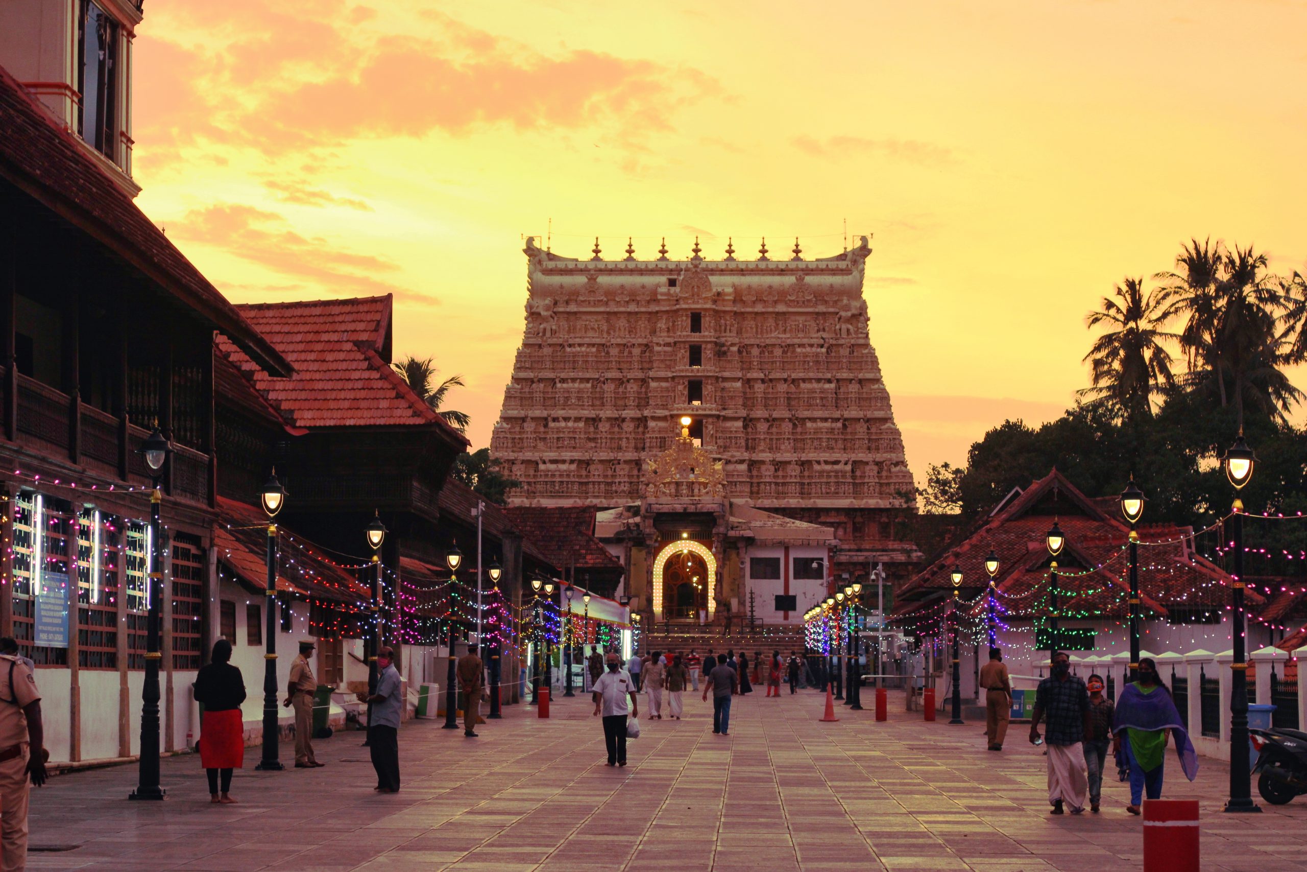 Padmanabhaswamy temple front view