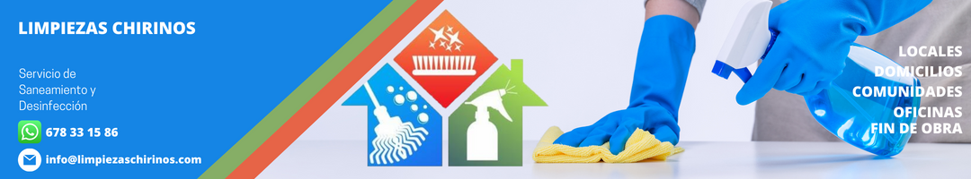 Limpiezas Chirinos / Expertos en desinfección - Deja la limpieza en nuestras manos