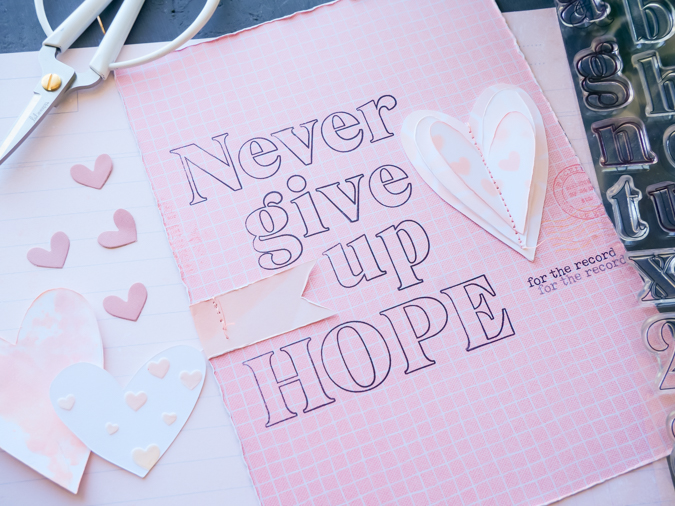 How To Never Give Up Hope | Stamp Collage | JamiePate.com