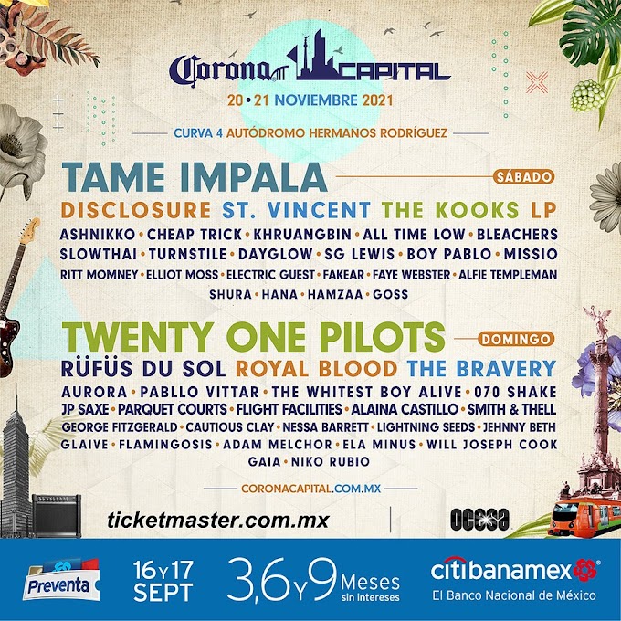 Corona Capital en el Autódromo Hermanos Rodríguez a finales de noviembre.