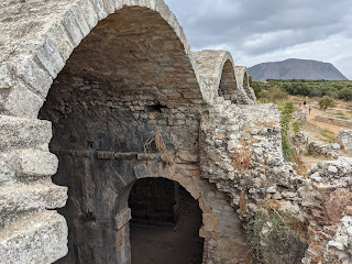 Aptera three-vaulted cistern.