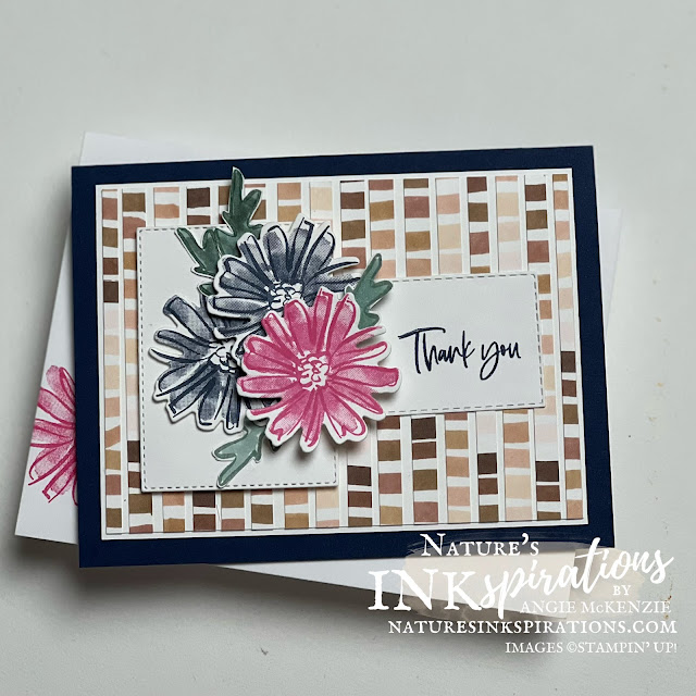 Color & Contour Thank You Card for #AYSIC268 | Nature's INKspirations by Angie McKenzie