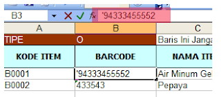 Import Data Item dari Excel pada iPos 5.0