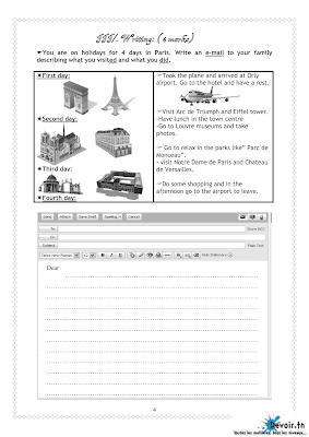 تحميل فرض تأليفي 2 أنقليزية مع الاصلاح سنة تاسعة أساسي pdf Anglais  , امتحان أنقليزية سنة 9 مع الإصلاح موقع مسار التميز 9ème,mid-term test english