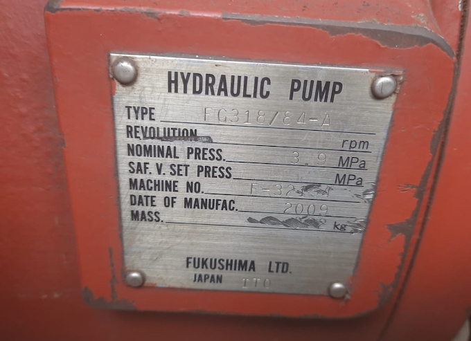 FUKUSHIMA FG318 HYDRAULIC PUMP