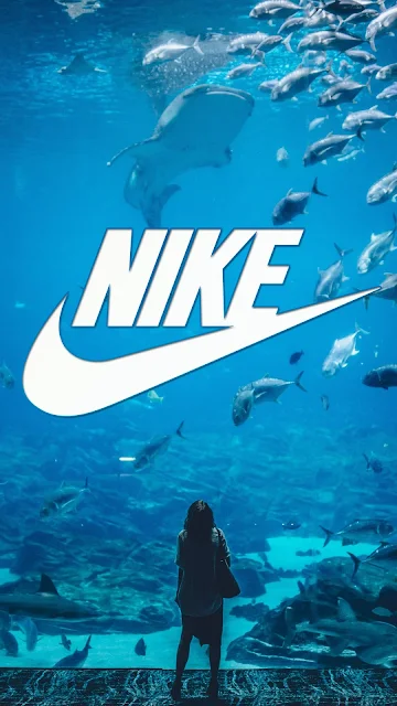 Papel de Parede Celular Aquário Gigante Nike