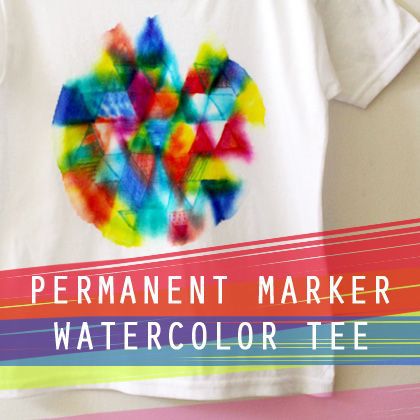 Permanent Marker Watercolor Tee