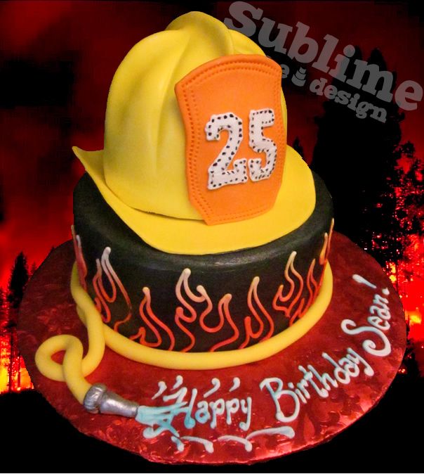 firetruck birthday cakes