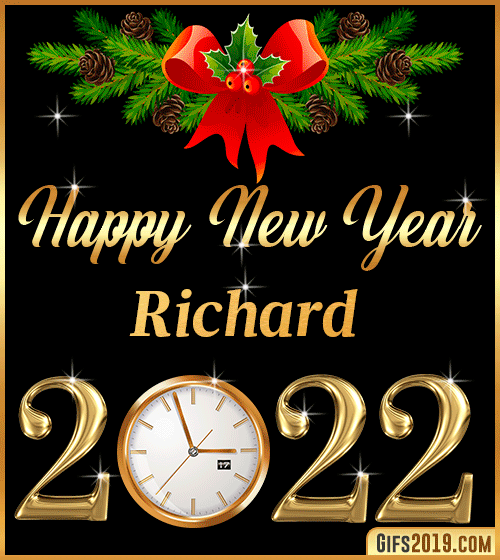 Gif Happy New Year 2022 Richard