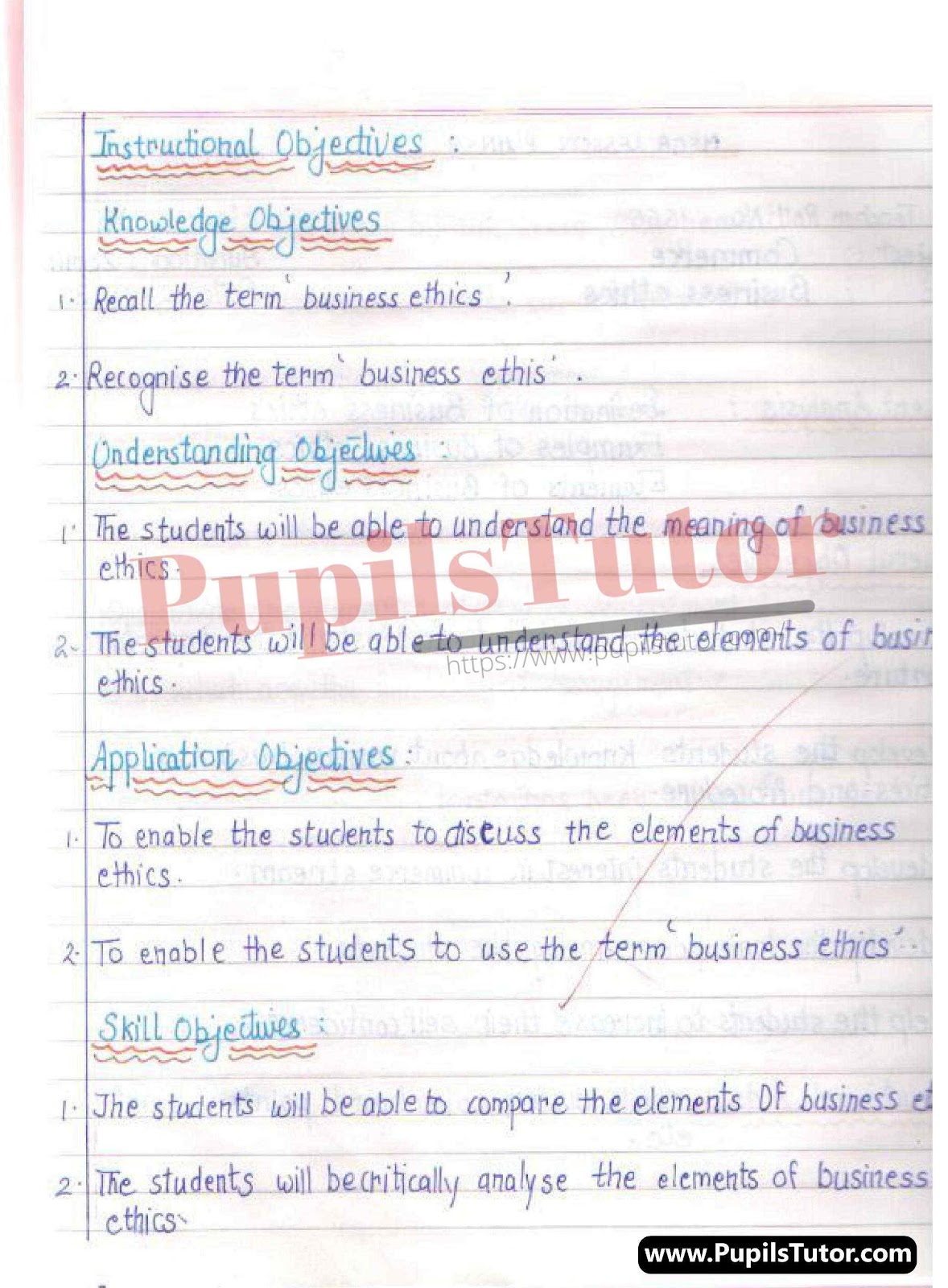 Mega And Real School Teaching Practice Skill Elements Of Business Ethics Lesson Plan For B.Ed And Deled In English Free Download PDF And PPT (Power Point Presentation And Slides) – (Page And Image Number 2) – PupilsTutor