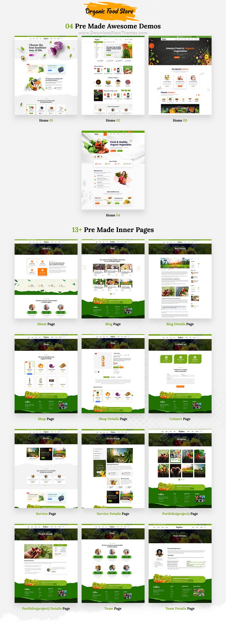 Organio - Organic Food Store Template