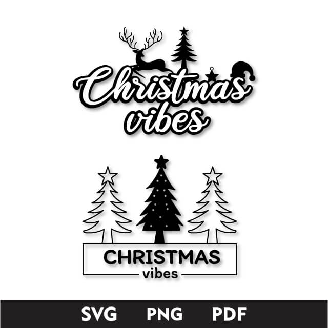 Christmas vibes SVG Free