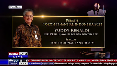  Direktur Utama bank bjb Raih Dinobatkan sebagai Top Regional Banker 2021