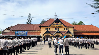 Jelang Pilkades, Polres Serang Kota Gelar Apel Pengecekan Personel Pengamanan