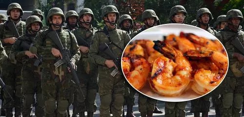 Após escândalos do leite condensado, filé mignon e picanha, Exército gasta R$ 79 mil com "cardápio especial" regado a camarão