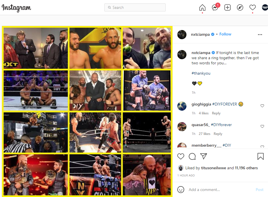 Tommaso Ciampa Teases Johnny Gargano’s WWE Departure