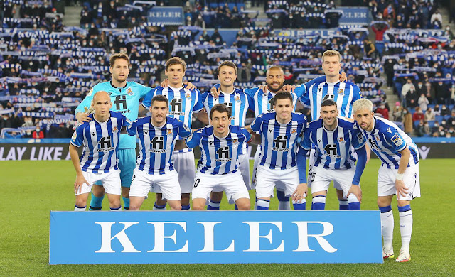 REAL SOCIEDAD DE FÚTBOL DE SAN SEBASTIÁN. Temporada 2021-22. Álex Remiro, Robin Le Normand, Ander Guevara, Rafinha, Sorloth. Jon Guridi, Zaldua, Mikel Oyarzabal, Zubeldia, Diego Rico, Januzaj. REAL SOCIEDAD DE FÚTBOL 0 GETAFE C. F. 0 Domingo 23/01/2022, 18:30 horas. Campeonato de Liga de 1ª División, jornada 22. San Sebastián, Guipúzcoa, Reale Arena: 27.638 espectadores. GOLES: No hubo.