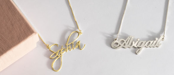 Name Necklace Personalized with Curb Chain, Dainty Custom Necklace with Name for Women 925 Sterling Silver Gothic Style Customized Nameplate Necklace Gift