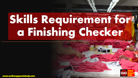 Skills Requirement for a Finishing Checker