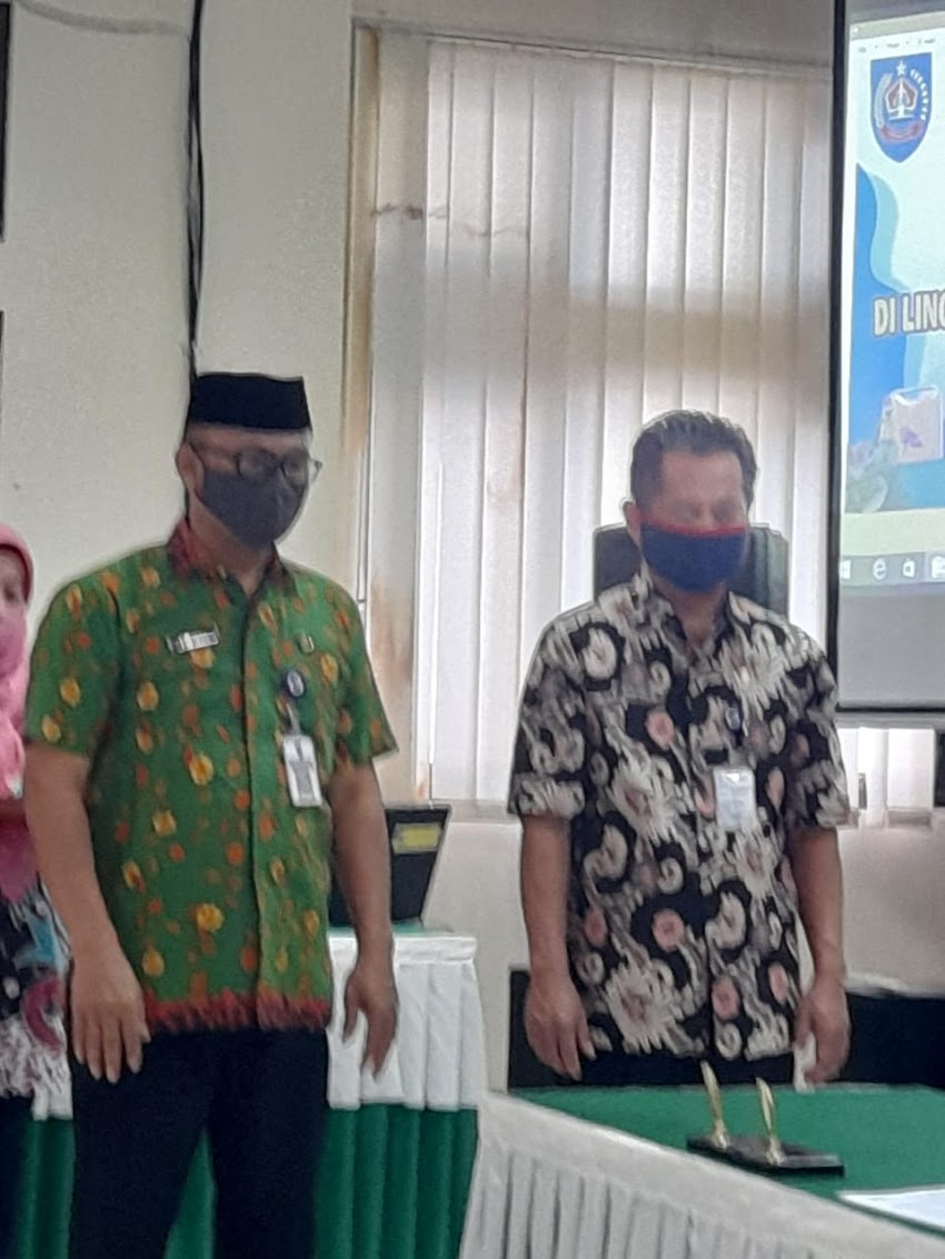 FOTO SERTIJAB BAPAK Drs Sucipto menjadi Kepala SMP N 3 Margasari