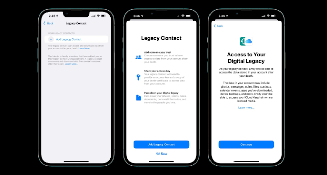 كيف تنقل بياناتك إلى أحبائك باستخدام ميزة الإرث الرقمي على iPhone
