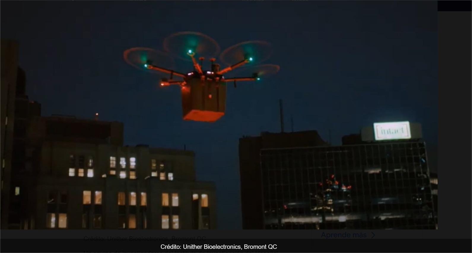 Dron en prueba de concepto entrega trasplante de pulmón a paciente en Toronto