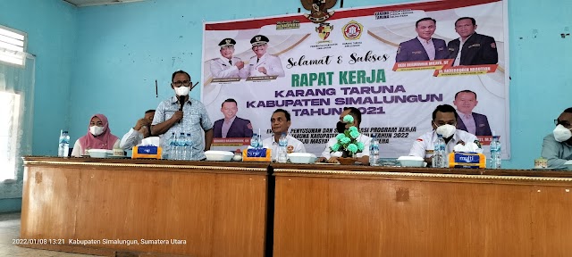 WAKIL BUPATI SIMALUNGUN : KARANG TARUNA KABUPATEN SIMALUNGUN HARUS TERBENTUK SAMPAI TINGKAT NAGORI