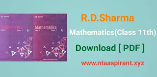 R D Sharma Class 11 Maths Book Pdf Download