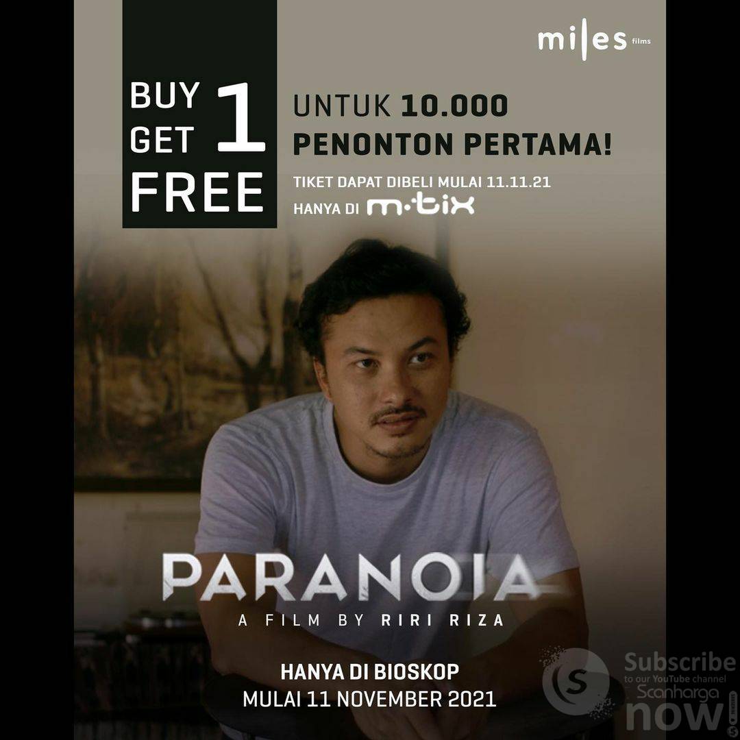 Promo CINEMA XXI – BELI 1 GRATIS 1 tiket nonton PARANOIA Movie