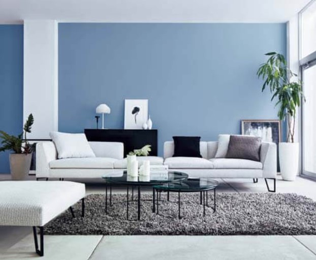 off white colour combination for living room