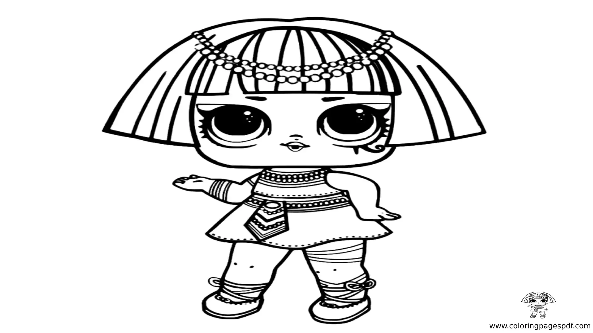 Coloring Pages Of Pharaoh Babe