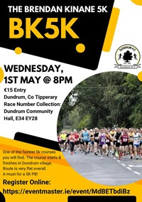 New 5k in Bandon in W Cork - 25th Apr 2024