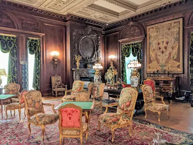 Things to do around Poughkeepsie: Inside Vanderbilt Mansion in Hyde Park New York