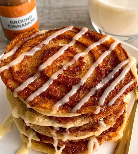 Cinnamon Roll Pancakes