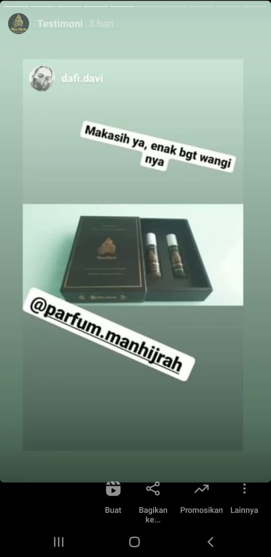 Testimoni Parfum Kasturi Man Hijrah