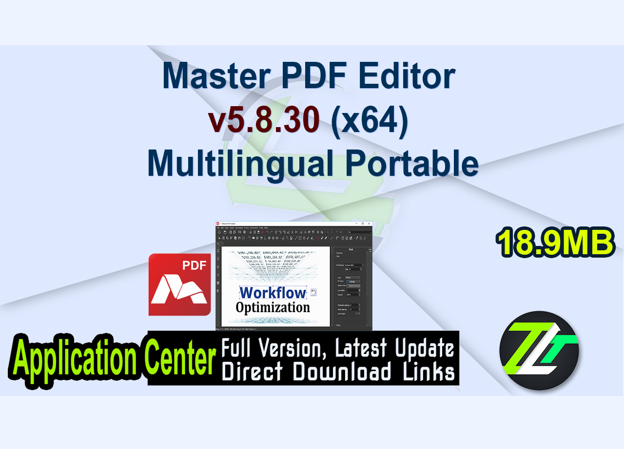 Master PDF Editor v5.8.30 (x64) Multilingual Portable