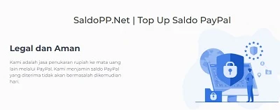 Jual saldo paypal aman dan murah