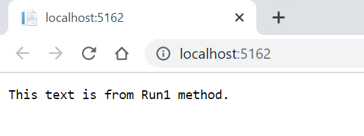 ASP.NET Core Run() method