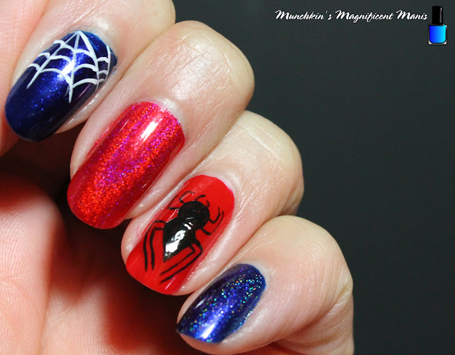 Spiderman Nail Design