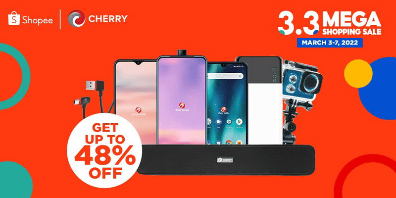 Cherry announces 3.3 sale on Shopee and Lazada, with discounts for smartphones and home devices!
