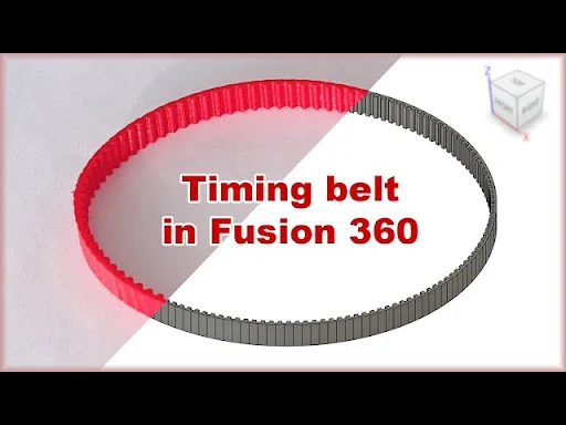 Designing a timing belt in Fusion 360 Preview