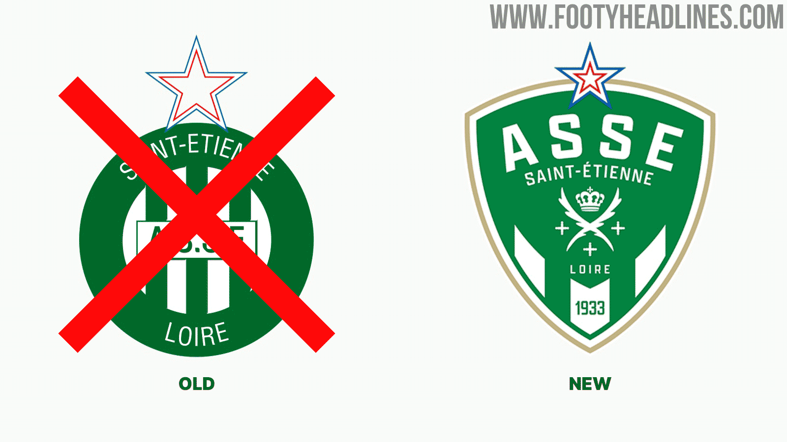 New AS Saint-Étienne Logo Released - Footy Headlines